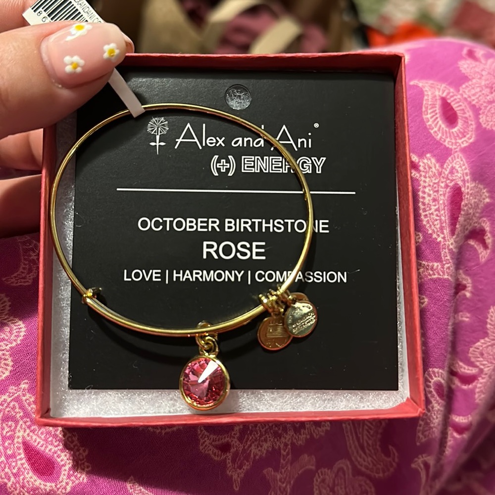 Alex & Ani October Birthstone Bracelet - Picture 1 of 1